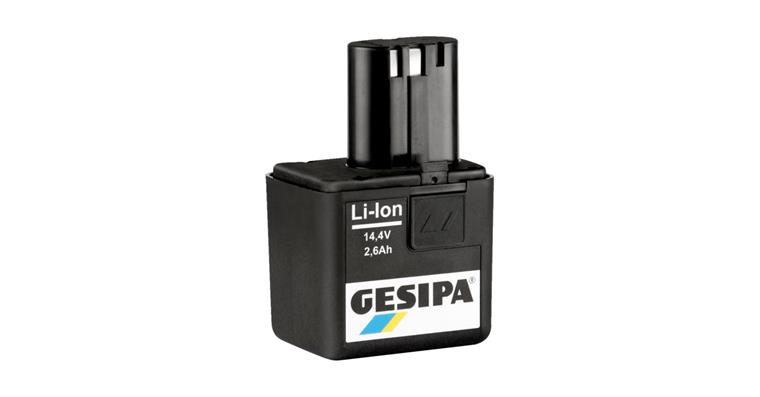 1054829221 Náhradní akumulátor GESIPA, Li-ion 14,4 V, 2,6 Ah, pro model PowerBird