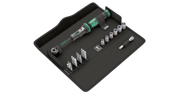 Torque wrench set with reversible ratchet, Click-Torque 2.5-25 Nm