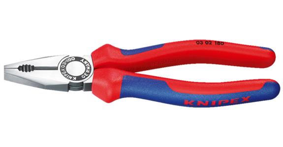 Kombinované kleště KNIPEX, 180 mm, leštěná hlava, s dvoudílnou rukojetí