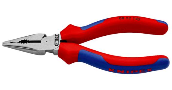 Špičaté kombinované kleště KNIPEX, 145 mm, leštěná hlava, dvoudílná rukojeť