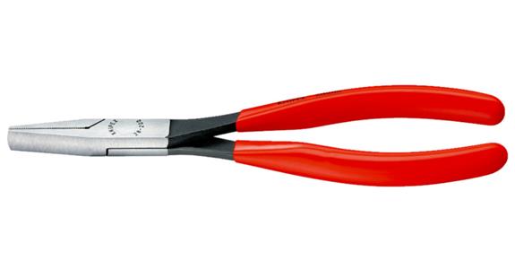 Kleště na pojistné kroužky KNIPEX, 200 mm pl. čel., lešt. hlava, s pl. rukojetí