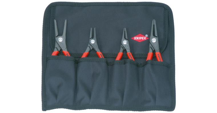 1056701100 Sada přesných kleští na pojistné kroužky KNIPEX, 4 kusy ve svin. p. J1/J2/A1/A2