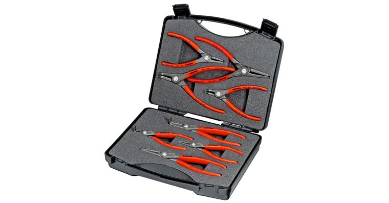 1056702100 Sada přesných kleští na pojistné kroužky KNIPEX, 8 kusů v krabici