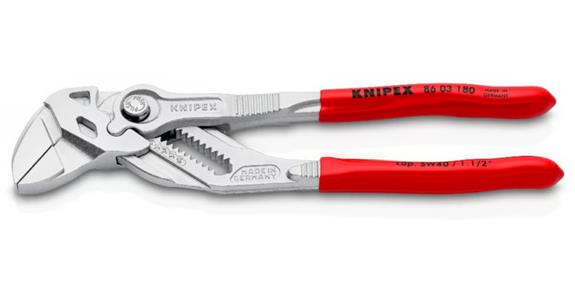 Klešťový klíč KNIPEX, 180 mm, šířka na ploškách až 35 mm, chromovaný