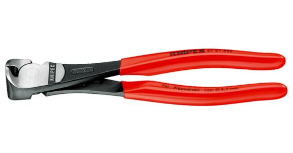 Čelní štípací kleště pro náročné apl. KNIPEX, 160 mm, s plastovou rukojetí