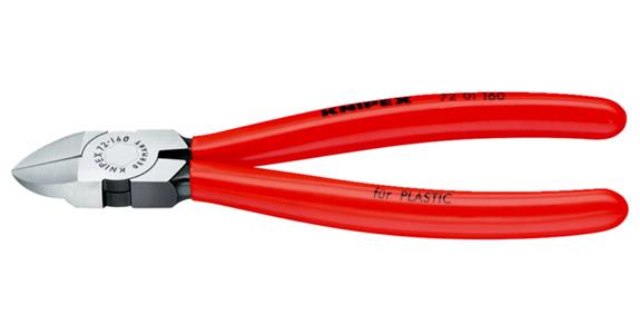 Boční štípací kleště KNIPEX na plast, 180 mm, rovné, s plastovou rukojetí