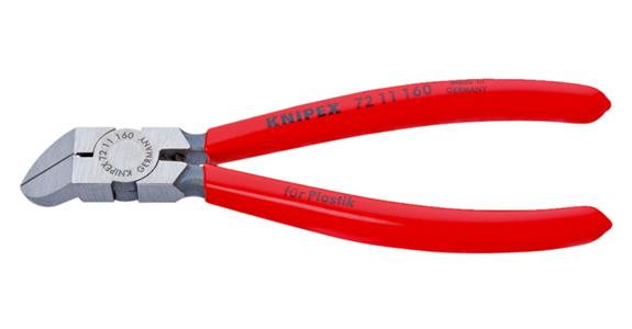 Boční štípací kleště KNIPEX na plast, 160 mm, 45 st., šikmé, s pl. rukojetí
