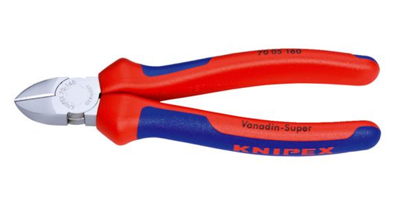 Boční štípací kleště KNIPEX, 180 mm, chromovaná hlava, s dvoudílnou rukojetí