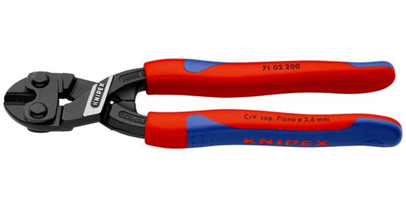 Kompaktní štípací kleště na čepy KNIPEX CoBolt, 200 mm, s dvoudílnou rukojetí