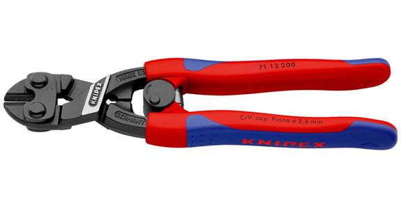 Kompaktní štípací kleště na čepy KNIPEX CoBolt, 200 mm, otevírací péro, 2d. ruk.