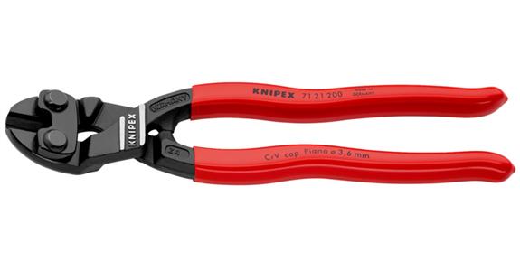 Kompaktní štípací kleště na čepy KNIPEX CoBolt, 200 mm, šikmá hlava, 20 stupňů
