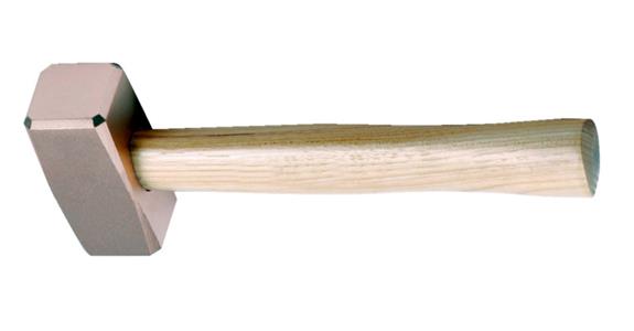 Spark-free mallet 3 kg with hickory handle