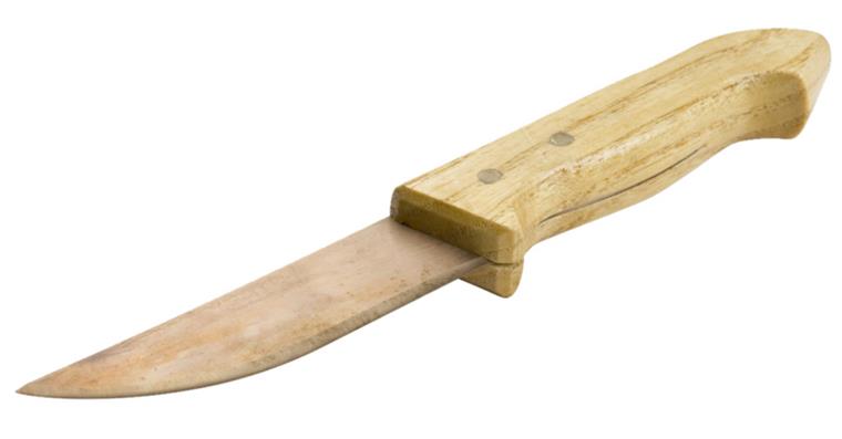 1058088201 Jiskrobezpečná čepel s dřevěnou rukojetí, délka 180 mm, slitina Cu-Be
