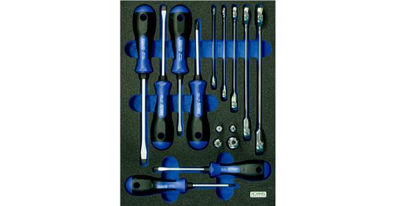 OPT-I-STORE insert 260x345x30 screwdriver/combination spanner set 59607101