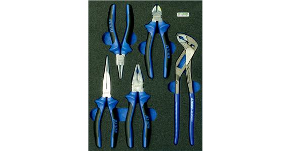 OPT-I-STORE insert 260x345x30 mm for pliers set 5 pieces cat. no. 59616 101