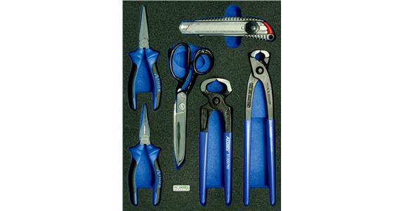 Pliers set 6 pcs OPT-I-STORE insert 260x345x30 mm