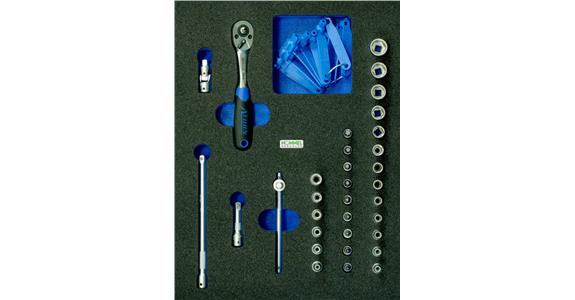 OPT-I-STORE insert 260x345x30mm for hex/TX® socket wrench set no. 59656 401