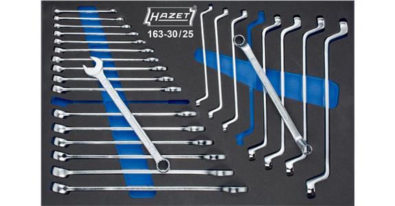 Tool assortment box wrench/combination spanner, 25 pieces AF 6-24 mm