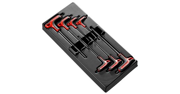 TX® key set, L-shaped, in drawer module 7 pieces T 10/15/20/25/27/30/40