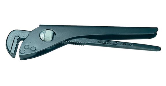 Adjustable pipe wrench, DIN 5246 reinforced jaws for SW up to 70 mm