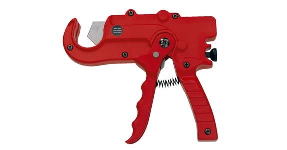Plastic pipe cutter for PE, PP and PVDF pipes up to 35 mm dia.