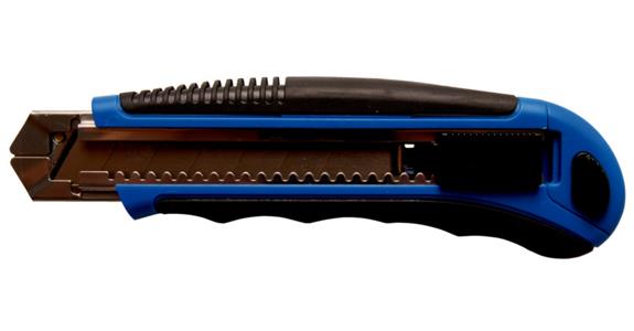 Professional snap-off knife for 25-mm snap-off blades 5 spare blades in handle