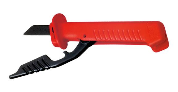 VDE cable knife with blade guard, stainless steel blade length 50 mm