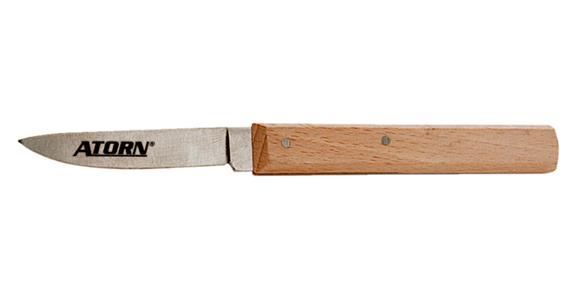 Nůž gutta percha ATORN s dřevěnou rukojetí a pevnou čepelí