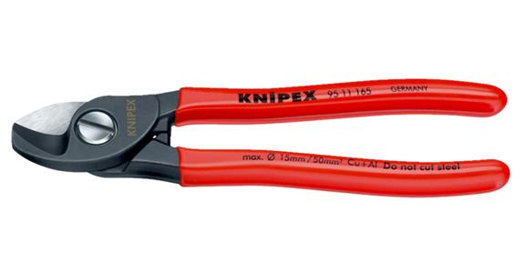 Štípací kleště na kabely KNIPEX, 165 mm, s plastovou rukojetí