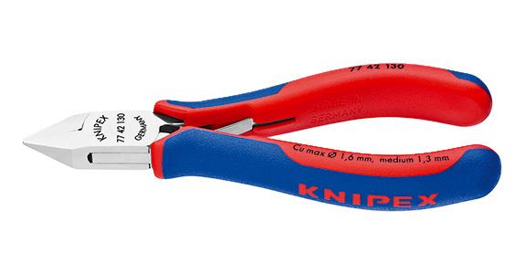 Boční štípací kleště na elektroniku KNIPEX E53106055, 130 mm, špičatá hlava