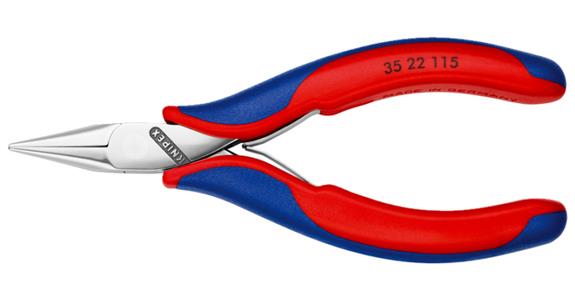 Uchopovací kleště na elektroniku KNIPEX, 115 mm, ploché kulaté čelisti