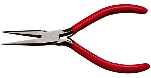Electronics pointed pliers, long jaws, length 145 mm