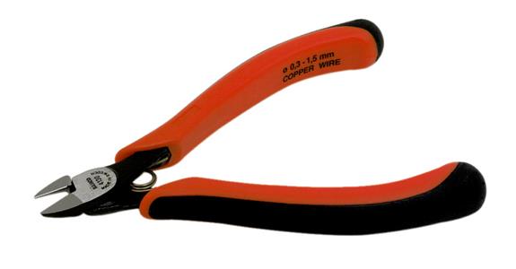Electronic side cutters DIN ISO 5749 oval jaws fine bevel L=120 mm
