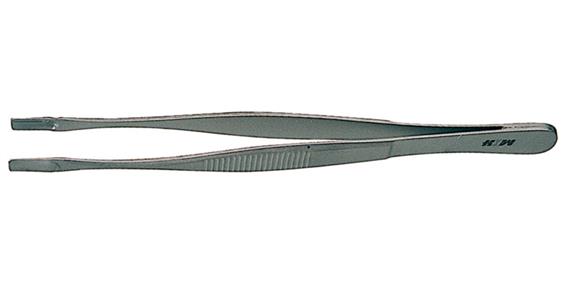 Electronic fitting tweezers, vertical, smooth gripping surface length 145 mm