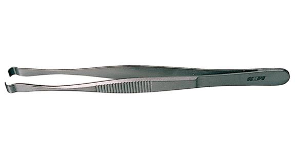 Electronics fitting tweezers horizontal smooth gripping surfaces length 145 mm