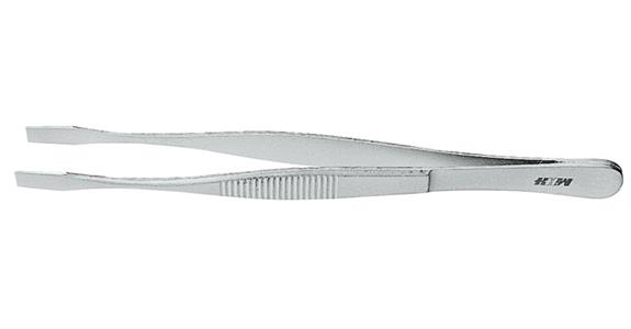 Electronics fitting tweezers wide gripping surfaces, rustproof, length 145 mm