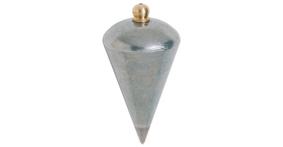 Plumb bob, steel with brass head 500 grams