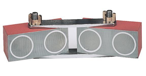 Permanent magnetic joint with 2 blocks, adhesive force 2x10 kg 60x25x25 mm
