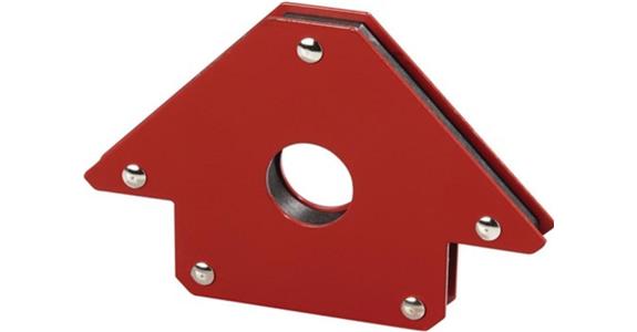Permanent magnetic welding bracket, lightweight 45+90° 120x15x82 mm