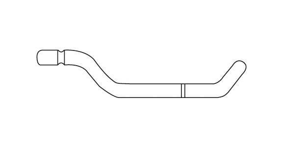 Replacement blade B shank dia. 2.6 mm shape B60 HSS left for cross holes