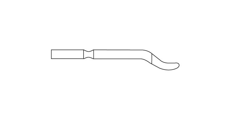 1073420107 Náhradní čepel E, prům. stopky 3,2 mm, E101 tenké ostří pro ocel, hliník, plast