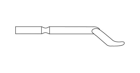 Replacement blade E shank dia. 3.2 mm E150 HSS thin cutt. edge for small holes