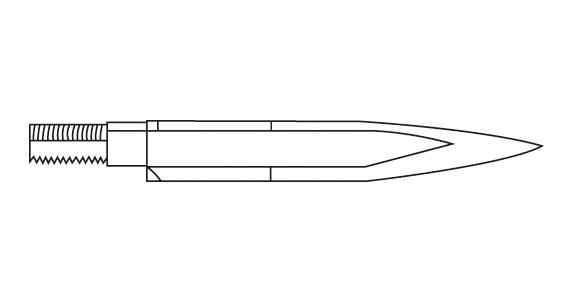 Replacement triangular scraper blade T60 HSS with male thread