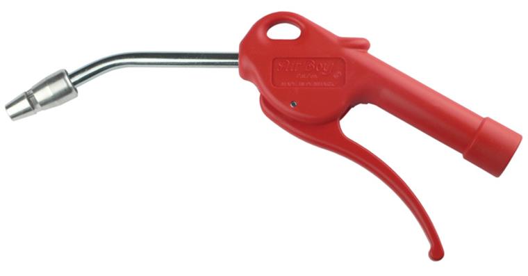 1075001101 Pneumatic blow-out gun, bent nozzle pipe, nozzle pipe diameter 8 mm