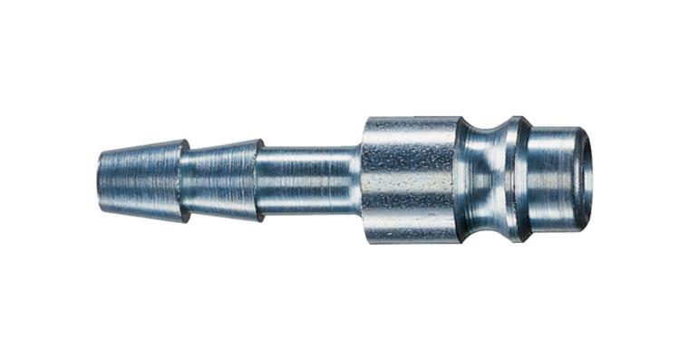 1075116103 Pneumatic plug-in nipple with hose nozzle 13 mm steel zinc-plated, DN 7.2