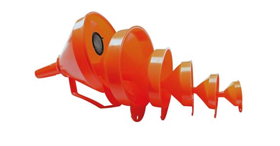 Funnel set 6 pieces dia. 50, 75, 100, 120, 150, 160 mm polyethylene