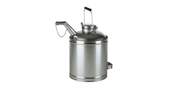 Oil supply can DIN 6425 tinplate with cover, 5 litres