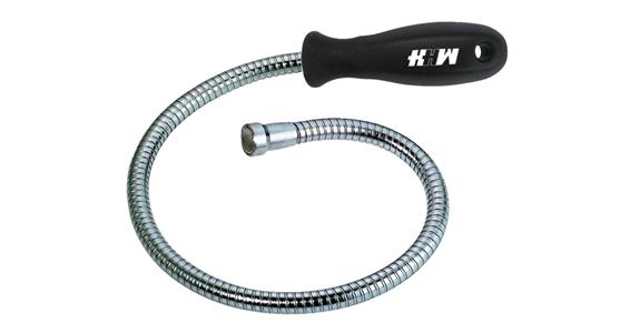 Pick-up magnet with plastic handle flexible length 460 mm adhesive force 10 N