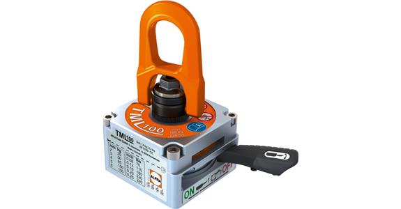 Permanent lifting magnet with twist stop, max. load 100 kg, weight 1.7 kg