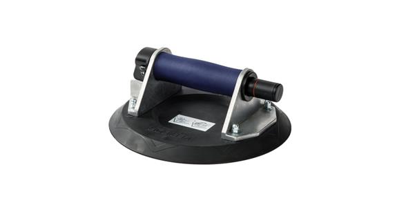 Vacuum lifter, aluminium, 1 suction disc, hand pump, retention force 120 kg